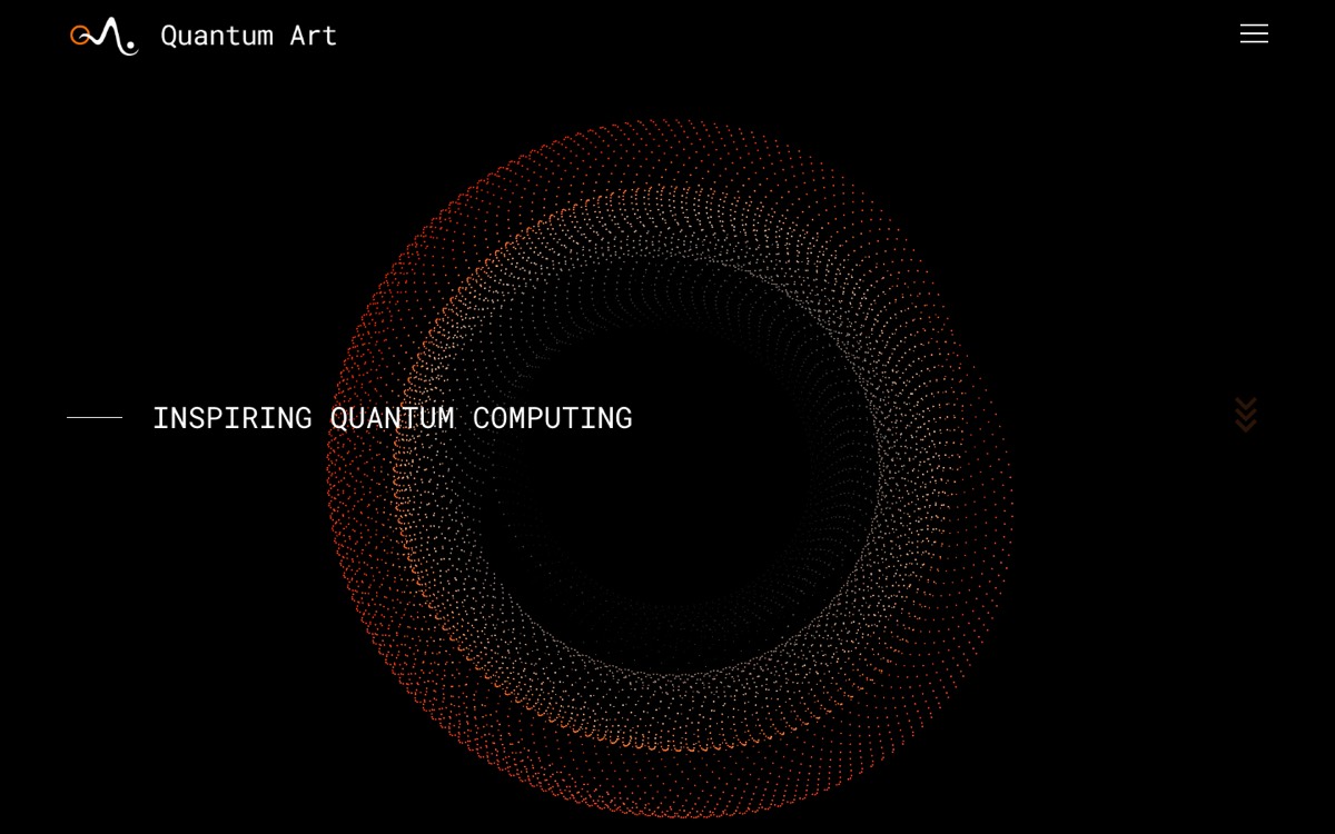 Quantum Art website homepage