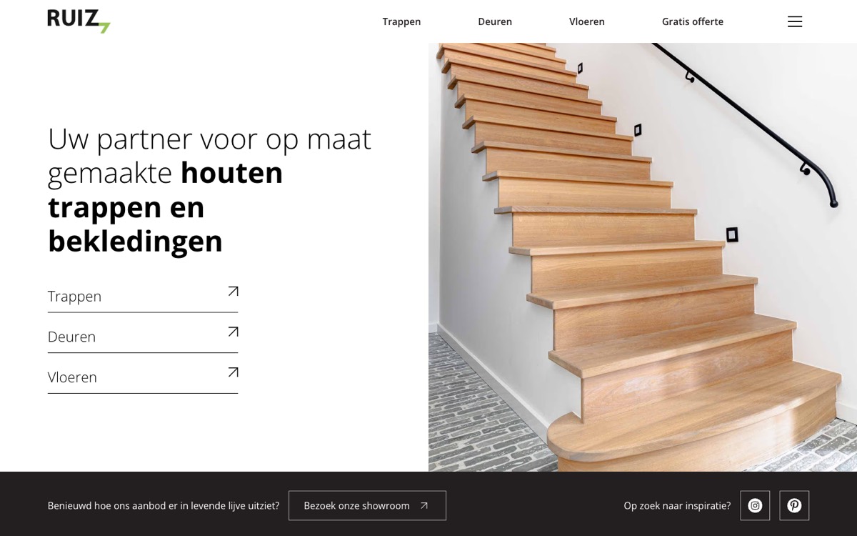 Ruiz Wood Technics website homepage